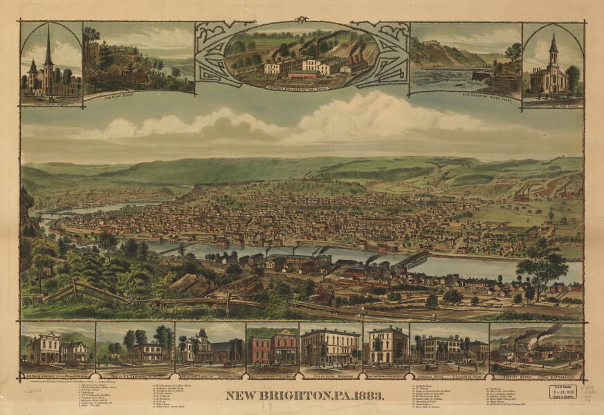 E80 - New Brighton Pennsylvania - 1883