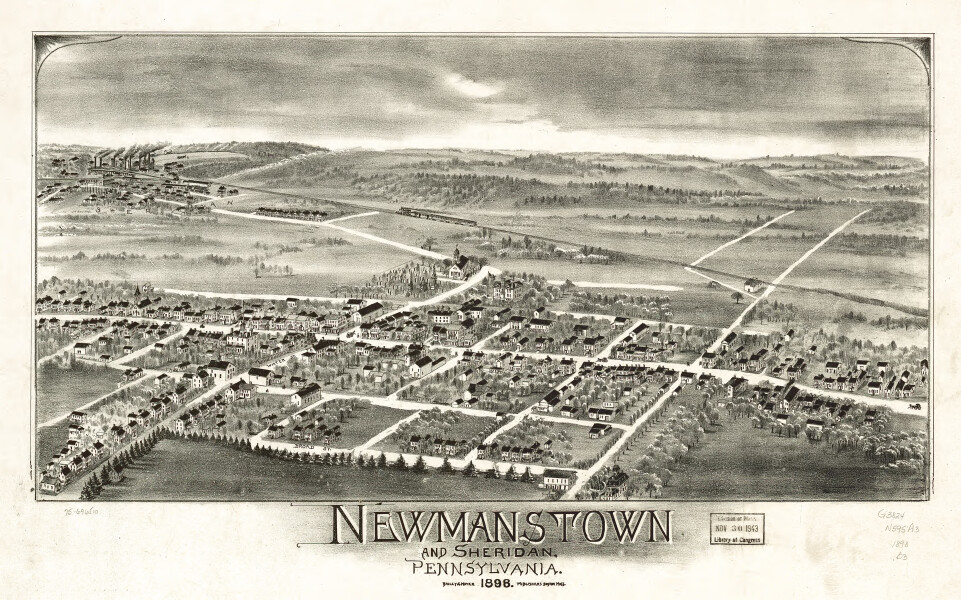 E80 - Newmanstown and Sheridan Pennsylvania - 1898