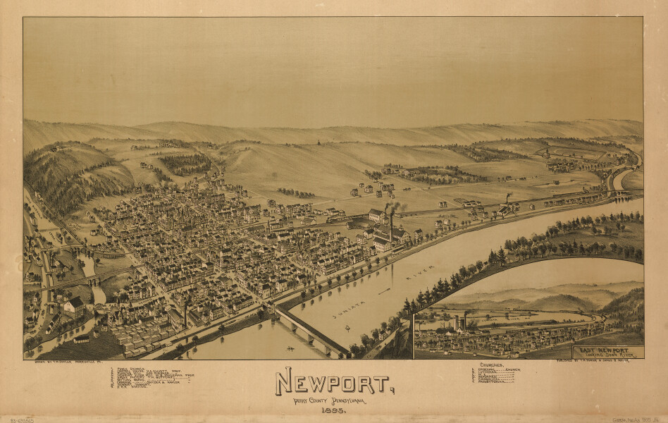 E80 - Newport Perry County Pennsylvania - 1895