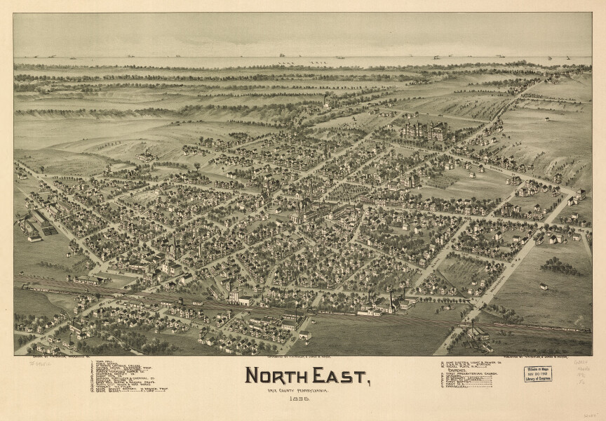 E80 - North East Erie County Pennsylvania - 1896