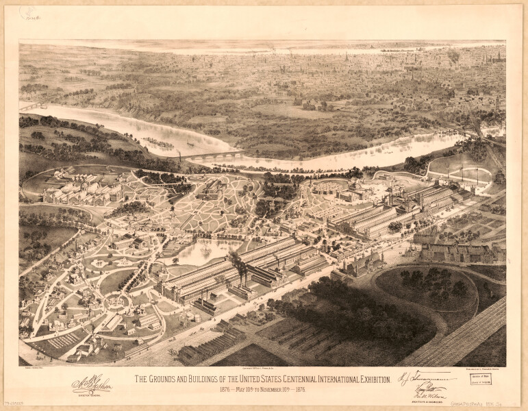 E80 - The Grounds and Buildings of the United States Centennial International Exhibition - 1876