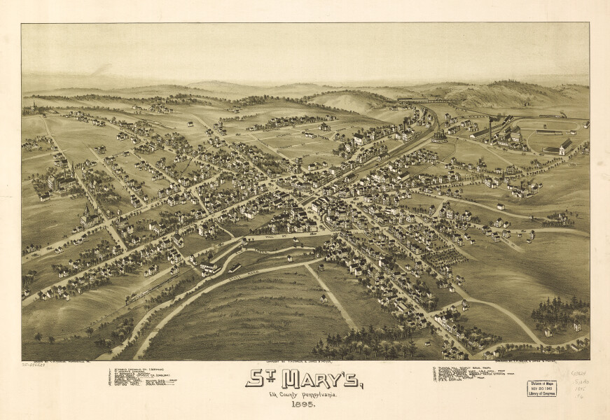 E80 - St  Marys Elk County Pennsylvania - 1895