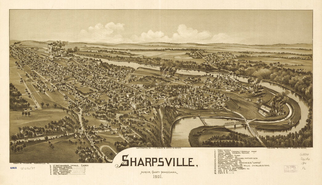 E80 - Sharpsville Mercer County Pennsylvania - 1901