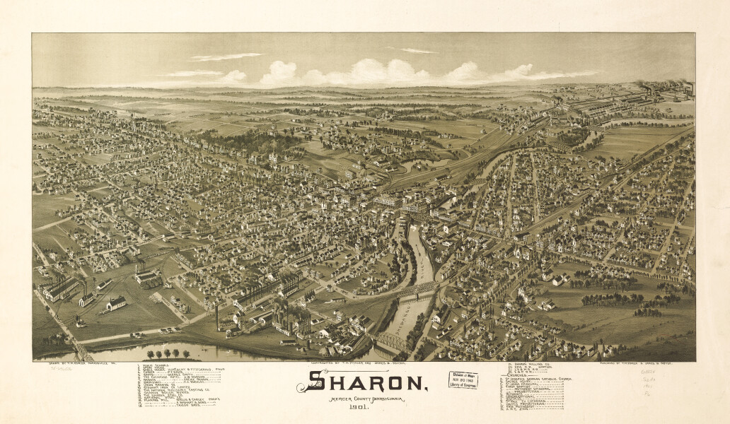 E80 - Sharon Mercer County Pennsylvania - 1901