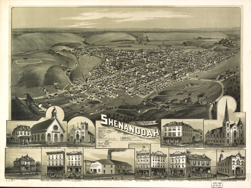 E80 - Shenandoah Pennsylvania - 1889