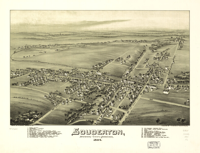 E80 - Souderton Montgomery County Pennsylvania - 1894