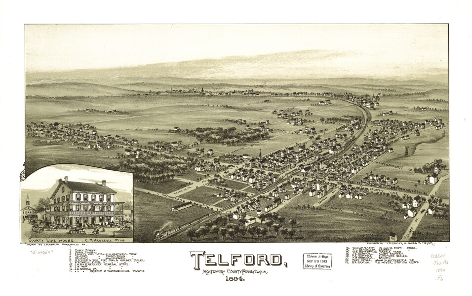 E80 - Telford Montgomery County Pennsylvania  - 1894