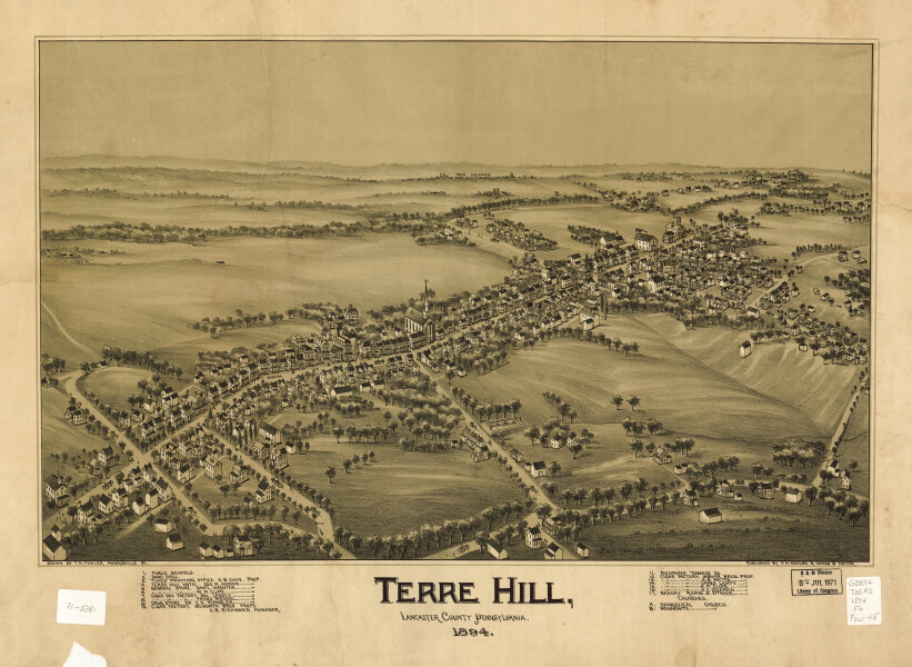 E80 - Terre Hill Lancaster County Pennsylvania - 1894