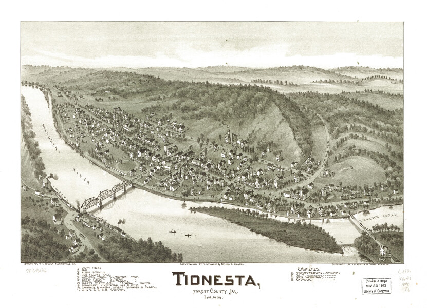 E80 - Tionesta Forest County Pa - 1896