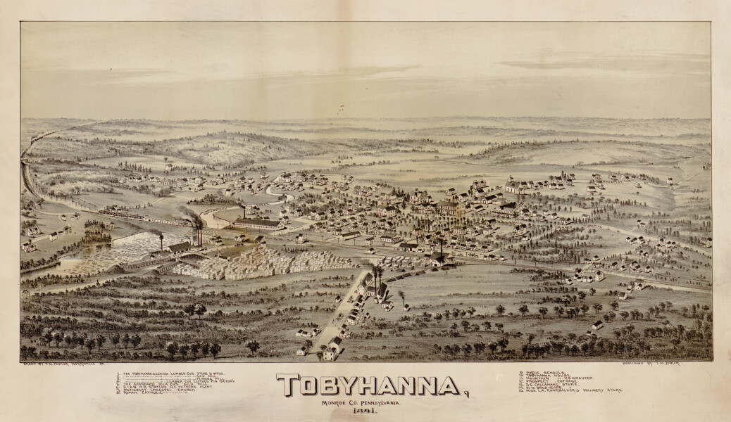 E80 - Tobyhanna Monroe Co Pennsylvania - 1891