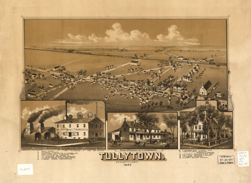 E80 - Tullytown Pennsylvania  - 1887