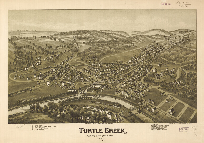 E80 - Turtle Creek Allegheny County Pennsylvania  - 1897