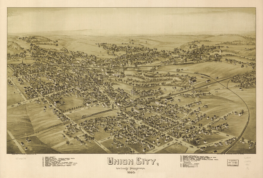 E80 - Union City Erie County Pennsylvania - 1895