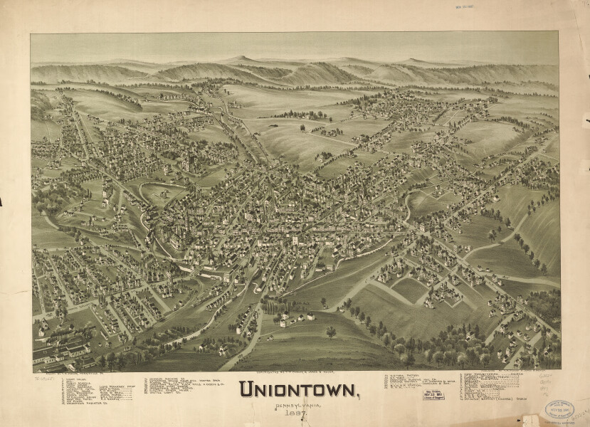 E80 - Uniontown Pennsylvania - 1897