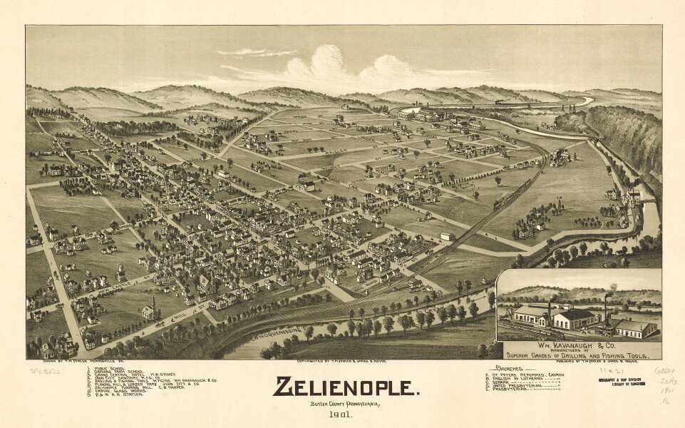 E80 - Zelienople Butler County Pennsylvania - 1901