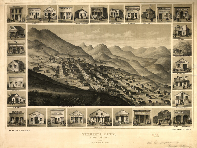 E80 - Virginia City Nevada Territory - 1861