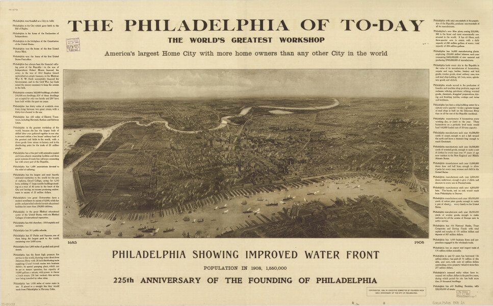 E80 - The Philadelphia of to-day, the world's greatest workshop - 1908