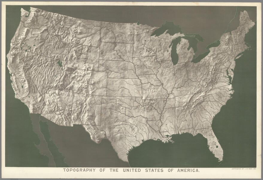E84 - Topography of the United States of America.