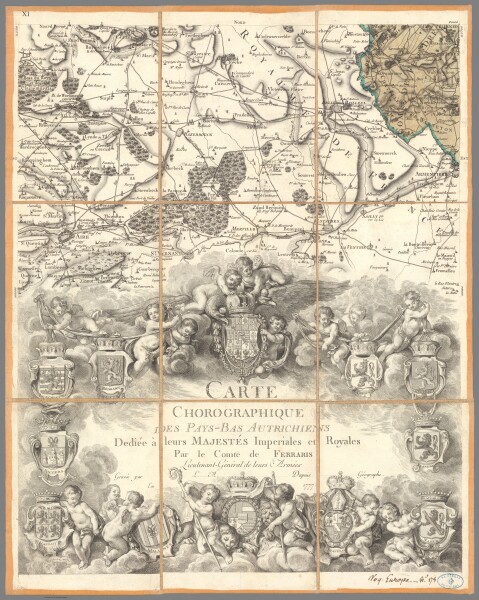 E85 - No. 11. Carte chorographique des Pays-bas autrichiens
