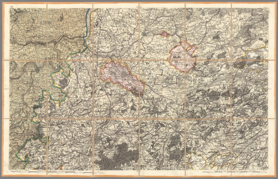 E85 - No. 8. Carte chorographique des Pays-bas autrichiens