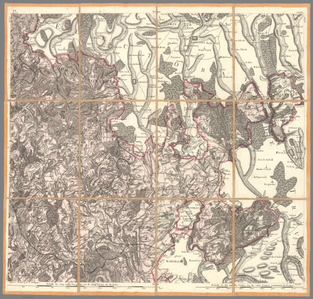 E85 - No. 20. Carte chorographique des Pays-bas autrichiens