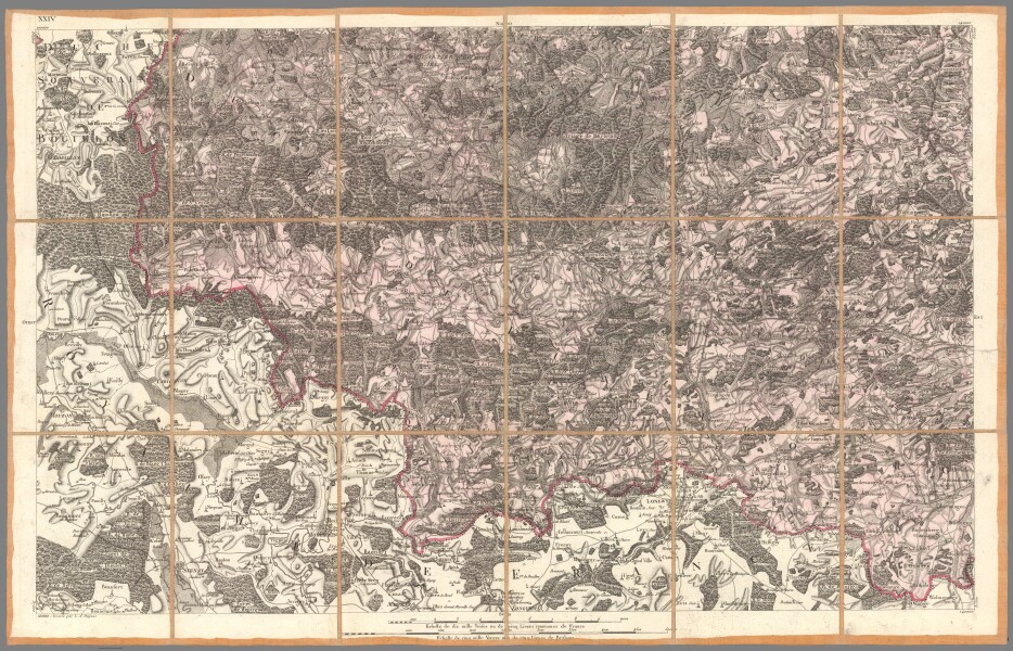 E85 - No. 24. Carte chorographique des Pays-bas autrichiens