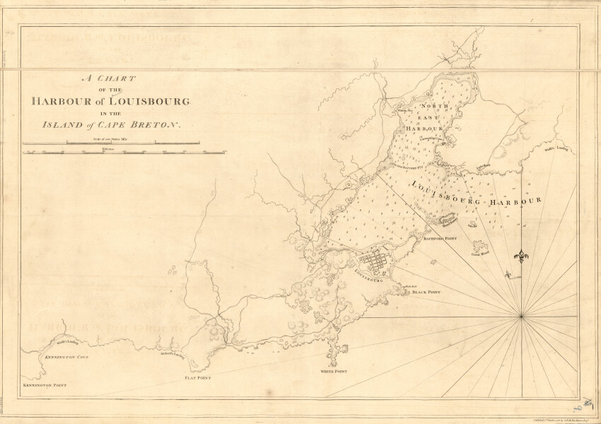 E89 - A Chart of The Harbour of Louisbourg in the Island of Cape Breton