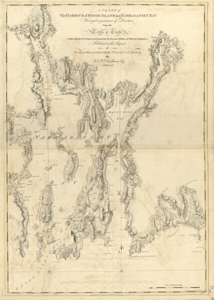 E89 - A Chart of The Harbour of Rhode Island and Narraganset Bay