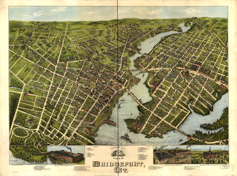 E92 - View of Bridgeport Ct - 1875