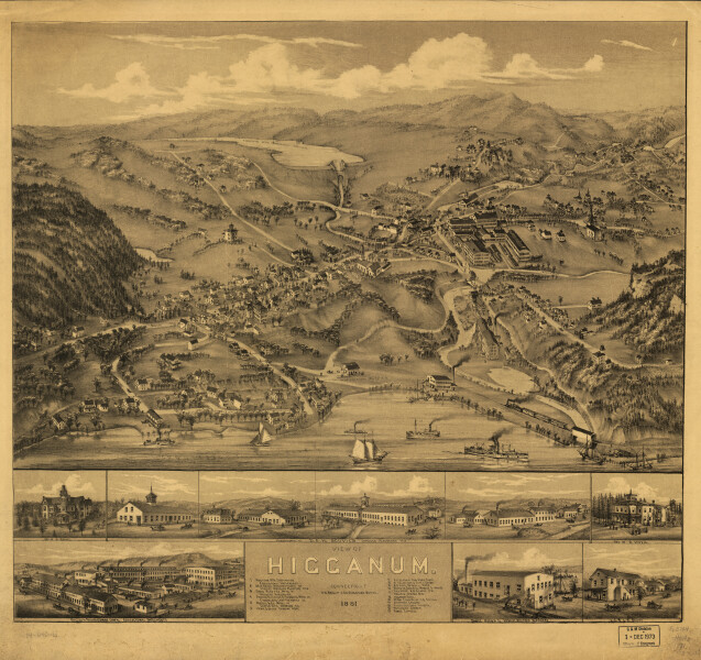 E92 - View of Higganum Connecticut  - 1881