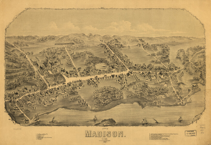 E92 - View of Madison Connecticut  - 1881