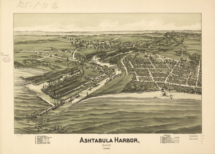 E93 - Ashtabula Harbor Ohio - 1896