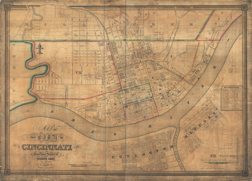 E93 - Map of the city of Cincinnati