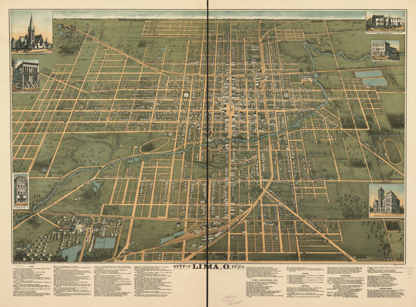 E93 - City of Lima Ohio - 1892