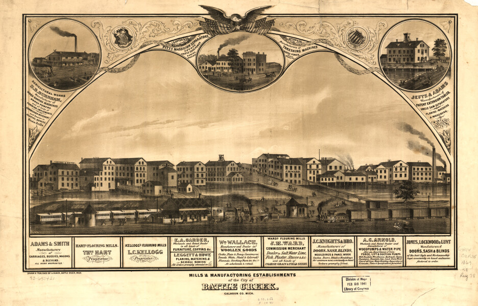 E94 - Mills and manufacturing establishments of the city of Battle Creek Calhoun Co Michigan