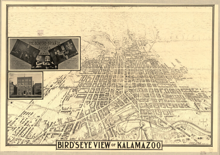 E94 - Bird's-eye view of Kalamazoo - 1908