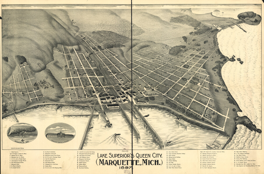 E94 - Lake Superior's Queen City Marquette Michigan 1897