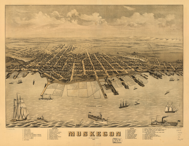 E94 - Muskegon Michigan - 1874