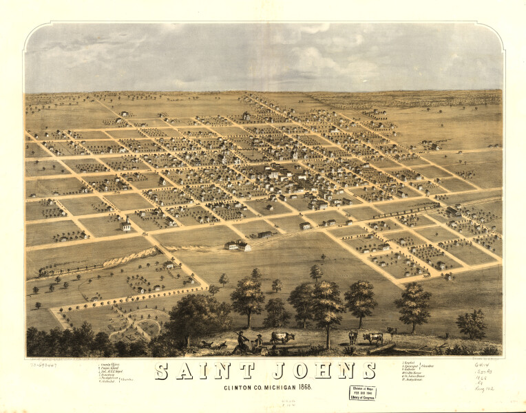 E94 - Saint Johns Clinton Co Michigan  - 1868