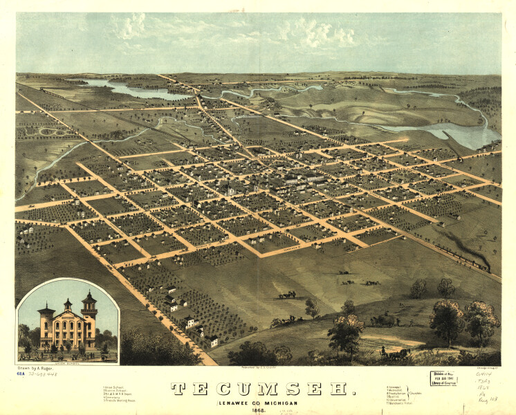 E94 - Tecumseh Lenawee Co Michigan - 1868