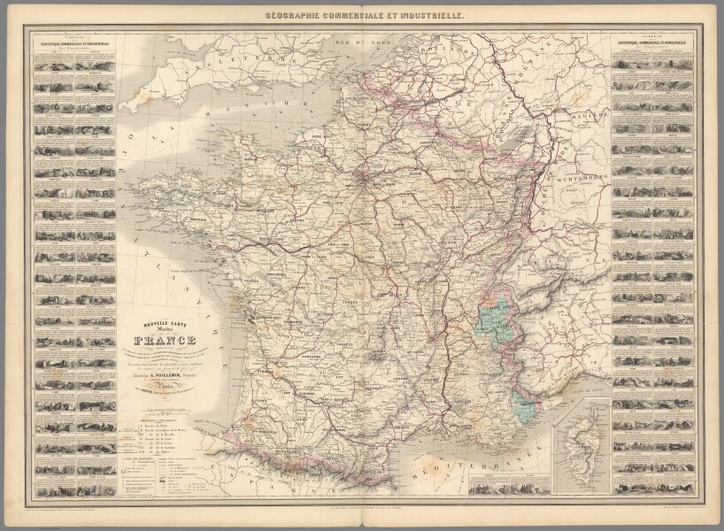 E98 - Pl. 3. Nouvelle carte illustree de la France