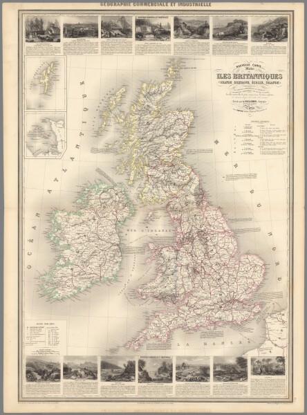 E98 - Pl. 5. Nouvelle Carte Illustree des Isles Britanniques