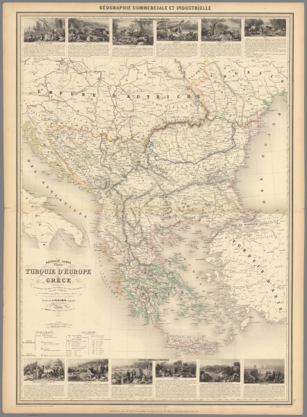 E98 - Pl. 11. Nouvelle Carte Illustree de la de la Turquie d'Europe et de la Grece