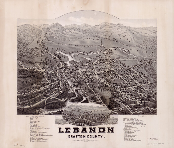 E104 - Lebanon Grafton County New Hampshire - 1884