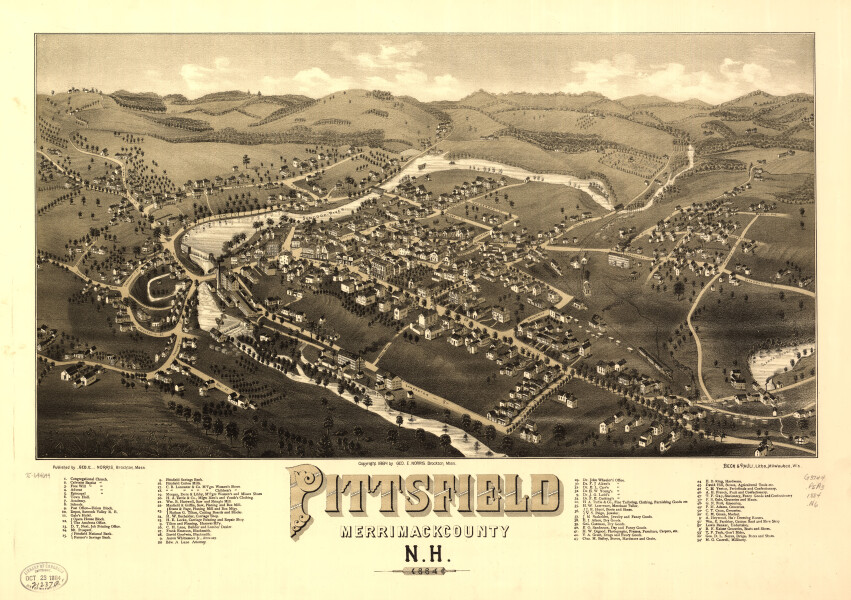 E104 - Pittsfield Merrimackcounty New Hampshire - 1884