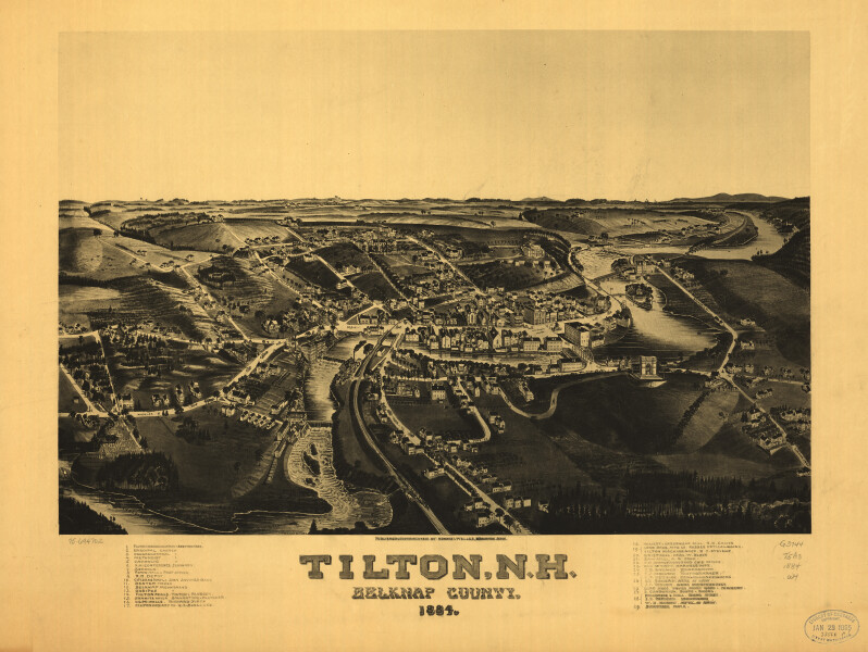 E104 - Tilton New Hampshire Belknap County - 1884