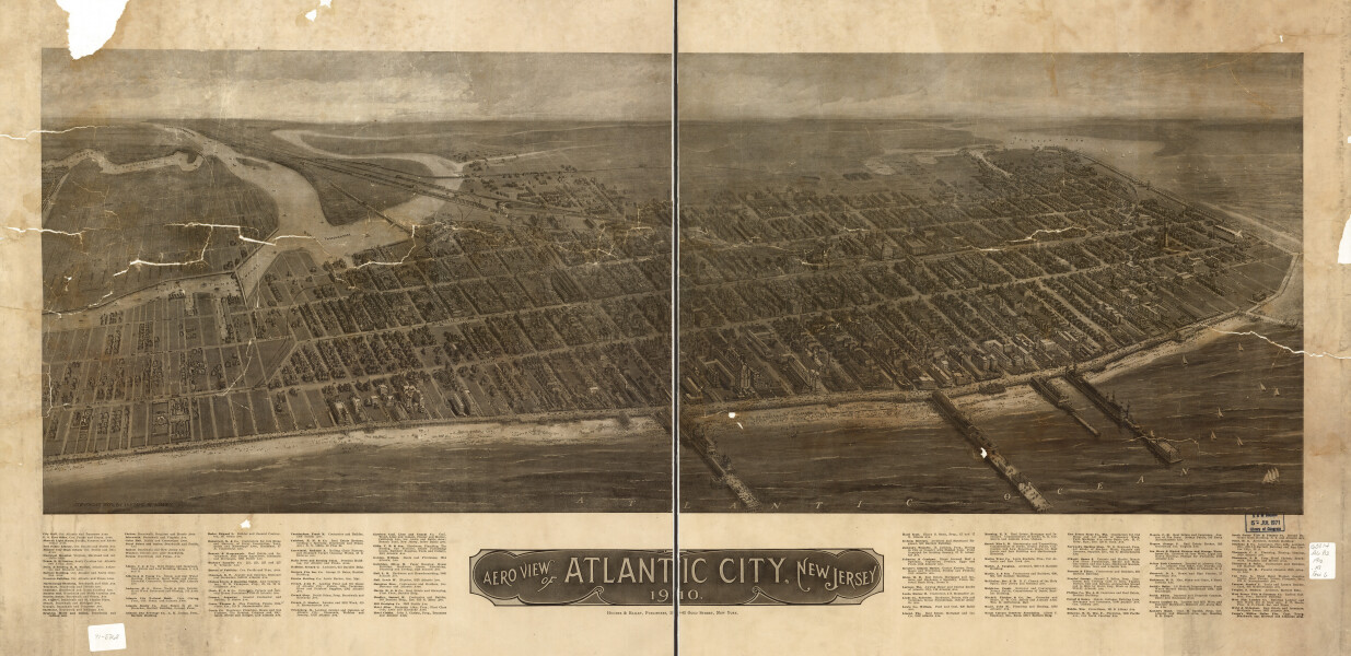 E106 - Aero view of Atlantic City New Jersey  - 1910