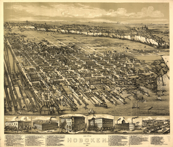 E106 - The city of Hoboken New Jersey - 1881