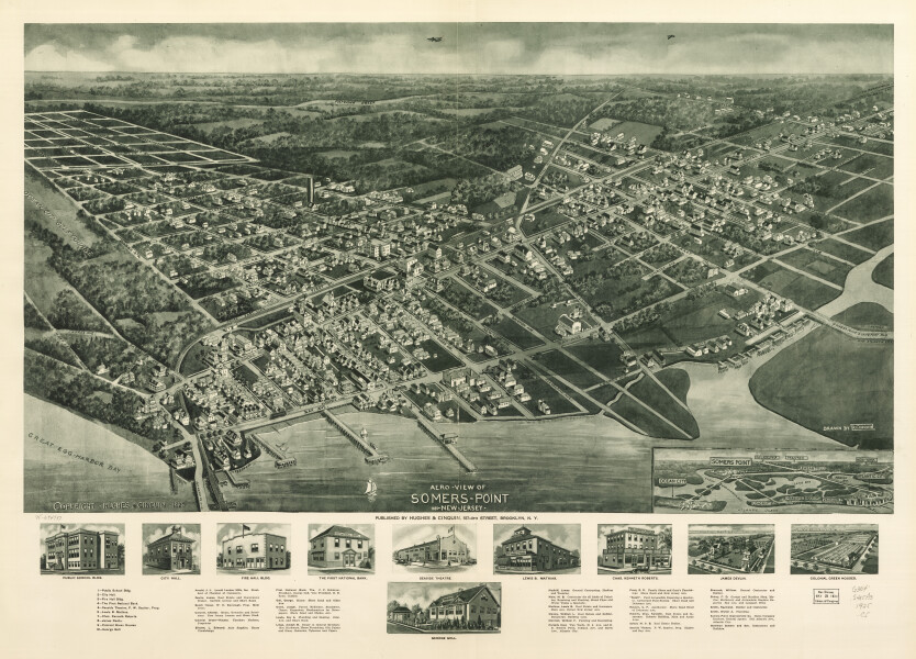 E106 - Aero-view of Somers-Point 1925 - New Jersey