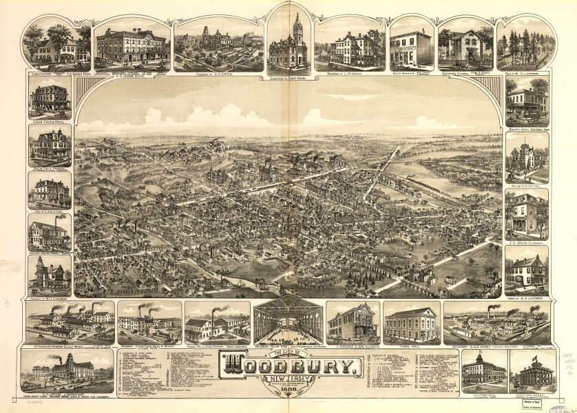 E106 - The city of Woodbury New Jersey - 1886